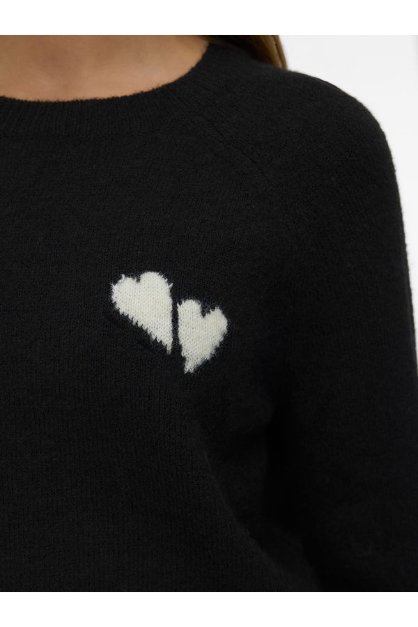 VMBAM LS O-NECK PULLOVER BOO ENT - ΜΑΥΡΟ