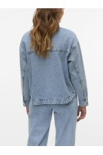 VMJAMIE LS DENIM SHACKET MIX GA NOOS - ΜΠΛΕ ΑΝΟΙΧΤΟ