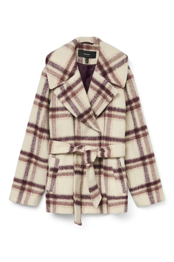 VMVERA SHIRLEY CHECK JACKET BOO - ΜΠΕΖ