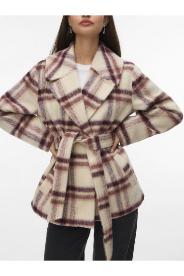 VMVERA SHIRLEY CHECK JACKET BOO - ΜΠΕΖ