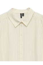 VMMILLIE LS SHIRT WVN GA - ΜΠΕΖ
