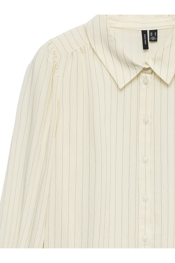 VMMILLIE LS SHIRT WVN GA - ΜΠΕΖ