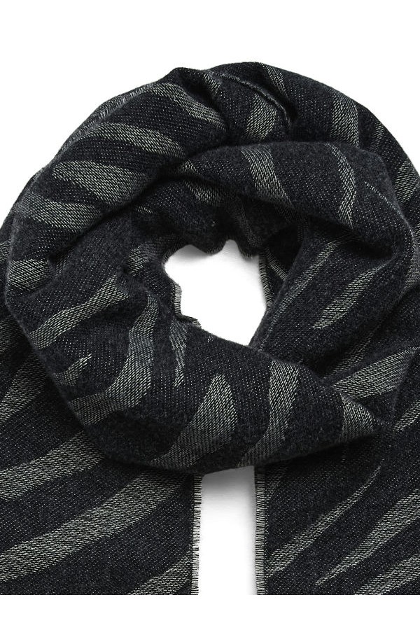 VMELLA JAQ WOVEN SCARF - ΓΚΡΙ