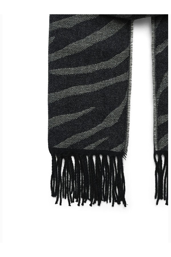 VMELLA JAQ WOVEN SCARF - ΓΚΡΙ