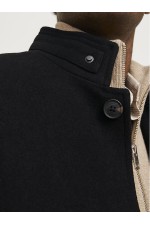 JJEMELTON WOOL BLEND COAT SN - ΜΑΥΡΟ