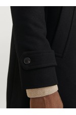 JJEMELTON WOOL BLEND COAT SN - ΜΑΥΡΟ