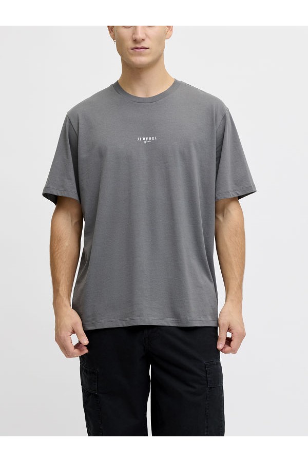 JREBRUBEN TEE SS CREW NECK - ΓΚΡΙ