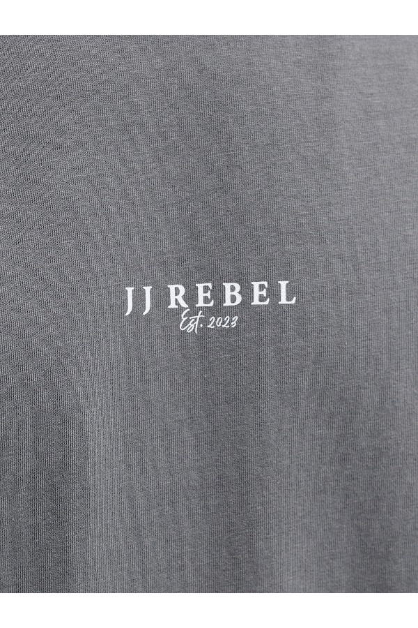 JREBRUBEN TEE SS CREW NECK - ΓΚΡΙ