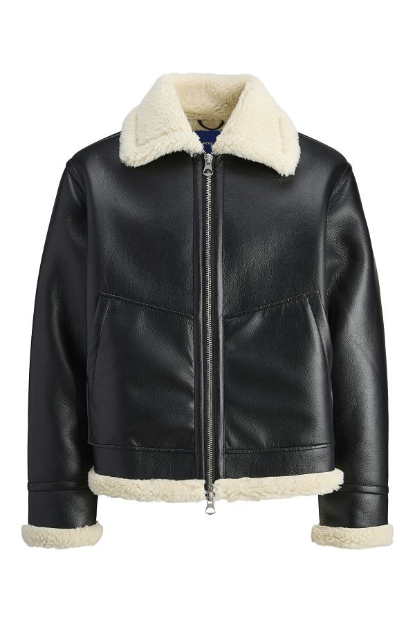 JORLIVERPOOL AVIATOR JACKET SN - ΜΑΥΡΟ
