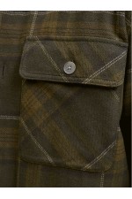 JPRRAYLE MELANGE CHECK L/S OVERSHIRT SN - ΧΑΚΙ