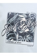 JJHONOLULU SHAPE TEE SS CREW NECK LN - ΜΠΛΕ ΑΝΟΙΧΤΟ
