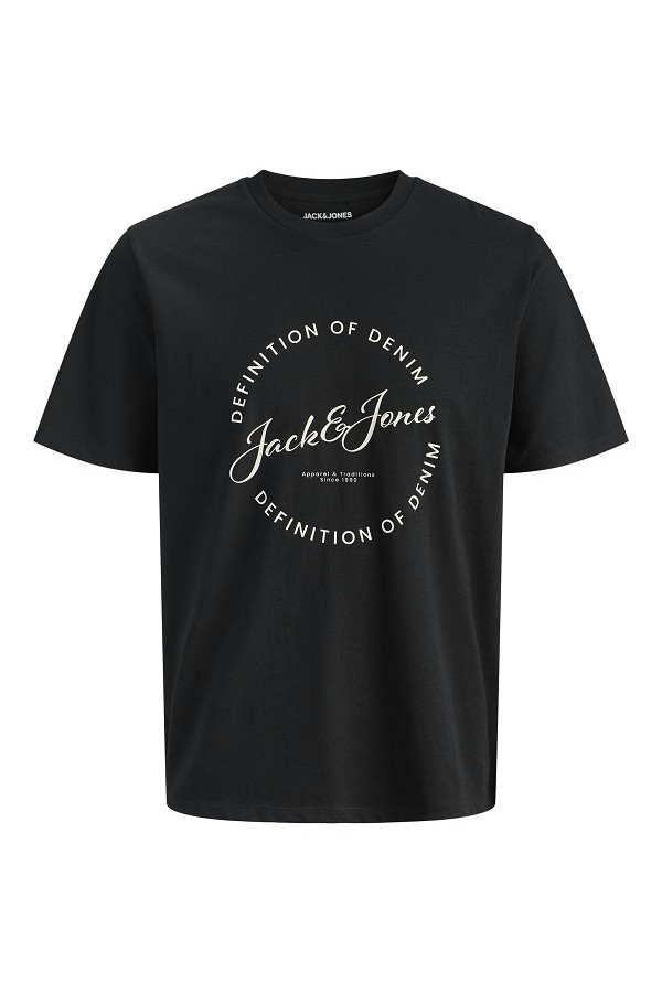 JJGRAYSON TEE SS CREW NECK - ΜΑΥΡΟ