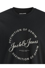 JJGRAYSON TEE SS CREW NECK - ΜΑΥΡΟ