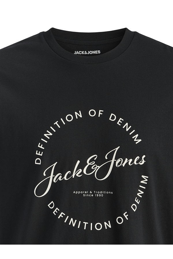 JJGRAYSON TEE SS CREW NECK - ΜΑΥΡΟ