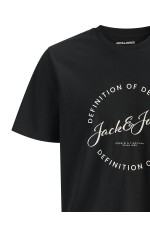 JJGRAYSON TEE SS CREW NECK - ΜΑΥΡΟ