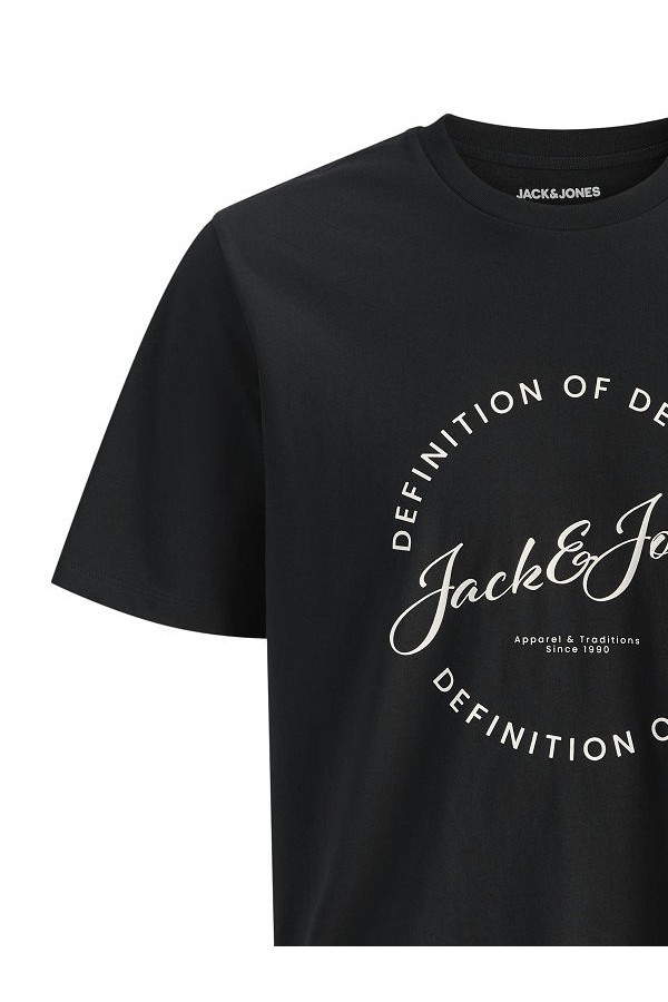 JJGRAYSON TEE SS CREW NECK - ΜΑΥΡΟ