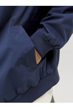 JJECHARGE STAND COLLAR BOMBER NOOS - ΜΠΛΕ