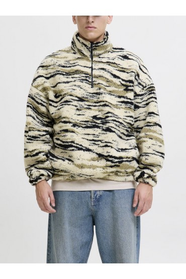 JORSKIN TEDDY HALF ZIP HN T25 - ΜΠΕΖ