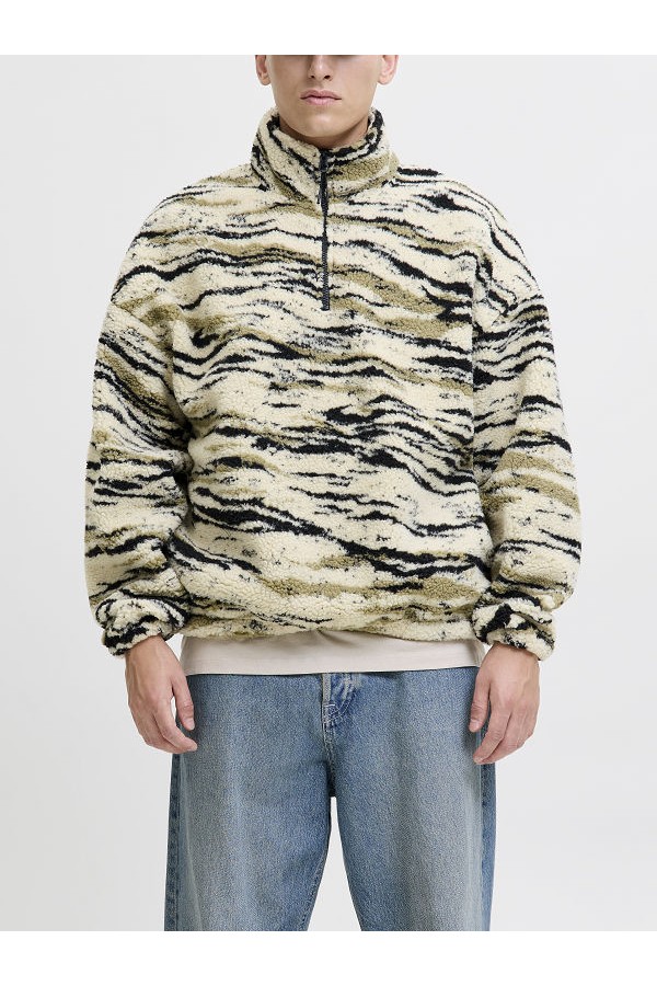 JORSKIN TEDDY HALF ZIP HN T25 - ΜΠΕΖ