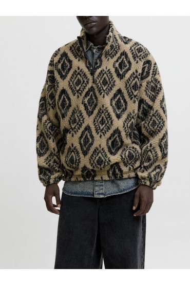 JORPADDY TEDDY HALF ZIP HN T25 - ΚΑΦΕ