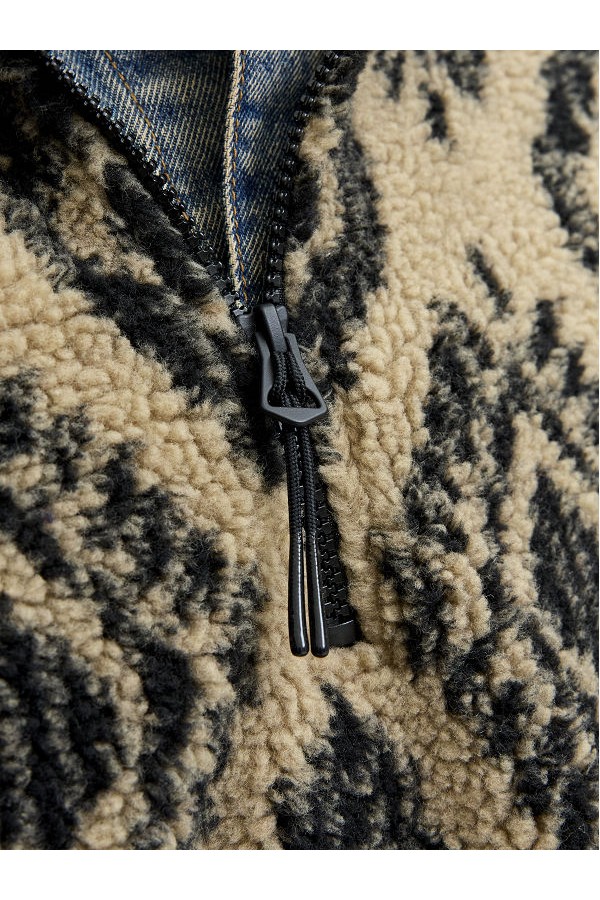 JORPADDY TEDDY HALF ZIP HN T25 - ΚΑΦΕ