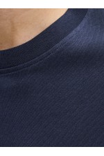 JJDEVIN DAYTONA PRINT TEE SS CREW LN - ΜΠΛΕ
