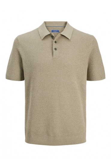 JPRBLURILEY KNIT POLO SS SN - ΜΠΕΖ
