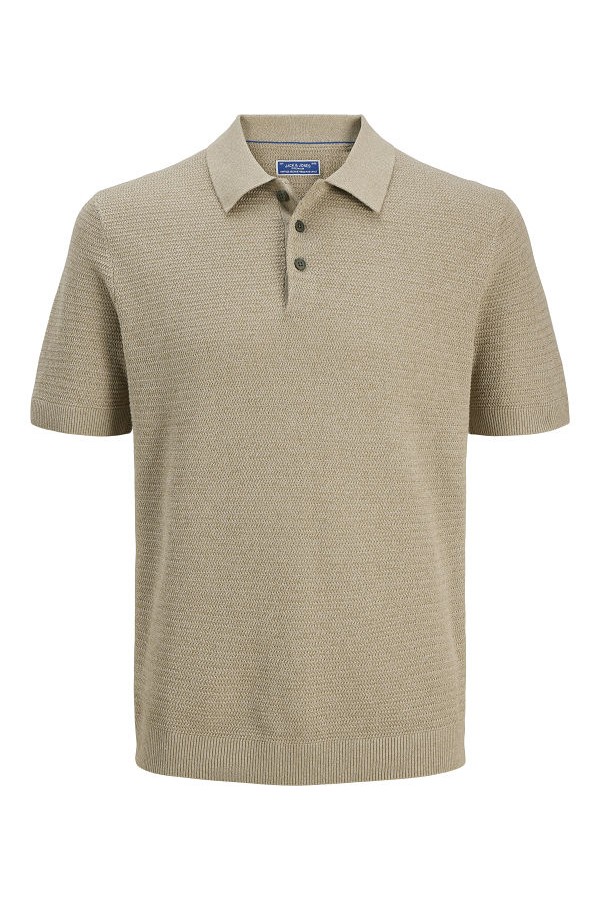 JPRBLURILEY KNIT POLO SS SN - ΜΠΕΖ