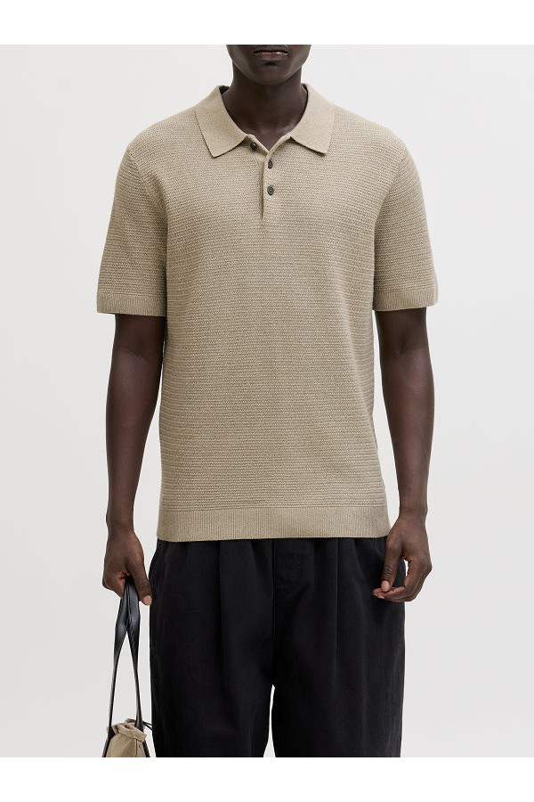 JPRBLURILEY KNIT POLO SS SN - ΜΠΕΖ