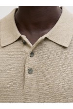 JPRBLURILEY KNIT POLO SS SN - ΜΠΕΖ