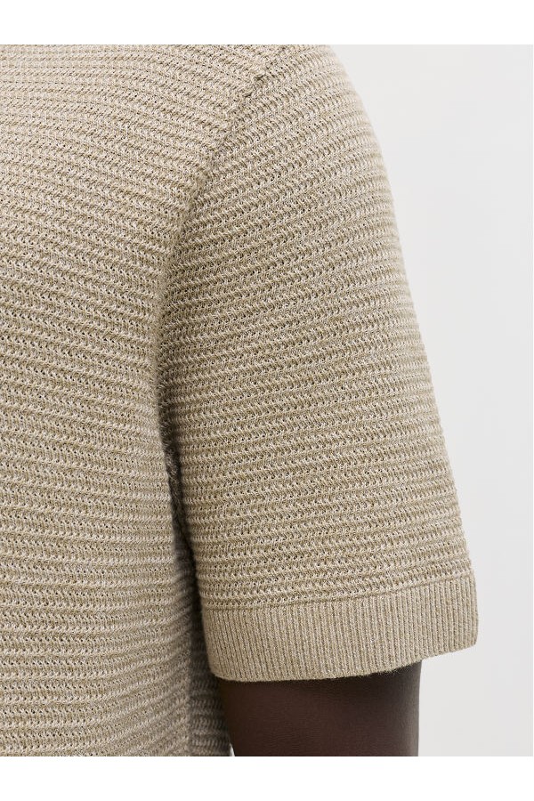 JPRBLURILEY KNIT POLO SS SN - ΜΠΕΖ