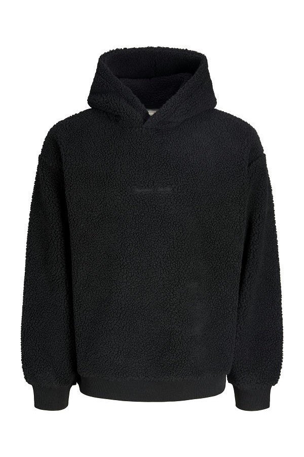 JORNORREBRO TEDDY SWEAT HOOD - ΜΑΥΡΟ
