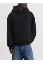 JORNORREBRO TEDDY SWEAT HOOD - ΜΑΥΡΟ