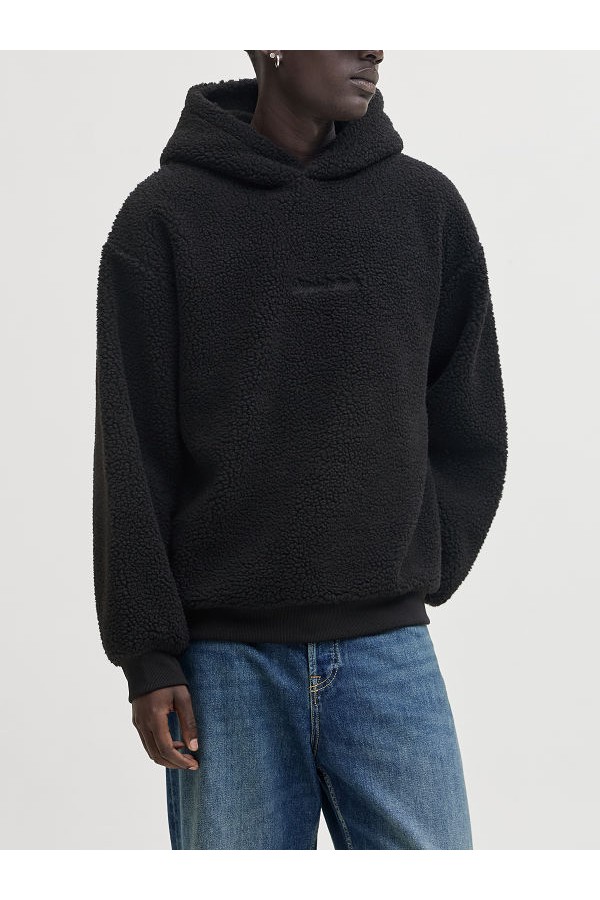 JORNORREBRO TEDDY SWEAT HOOD - ΜΑΥΡΟ