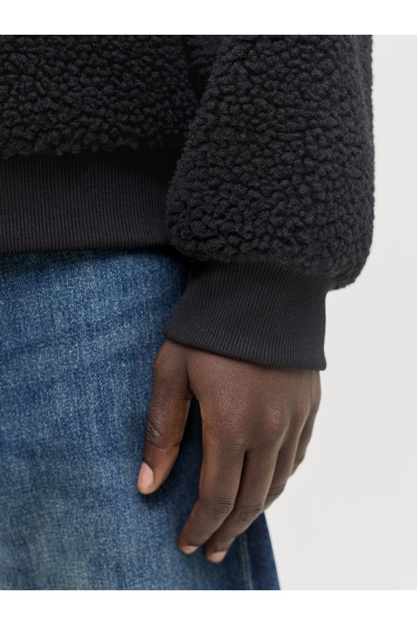 JORNORREBRO TEDDY SWEAT HOOD - ΜΑΥΡΟ