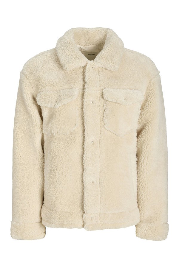 JCOFADE TEDDY TRUCKER JACKET STYD - ΛΕΥΚΟ