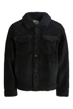 JCOFADE TEDDY TRUCKER JACKET STYD - ΜΑΥΡΟ