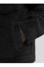 JCOFADE TEDDY TRUCKER JACKET STYD - ΜΑΥΡΟ
