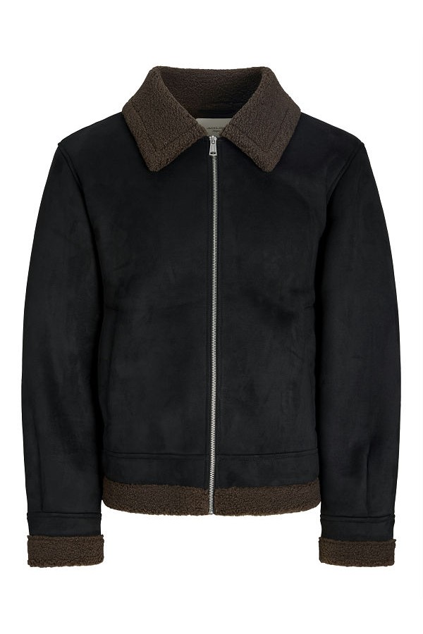 JORARGOS AVIATOR JACKET - ΜΑΥΡΟ