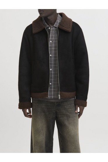 JORARGOS AVIATOR JACKET - ΜΑΥΡΟ