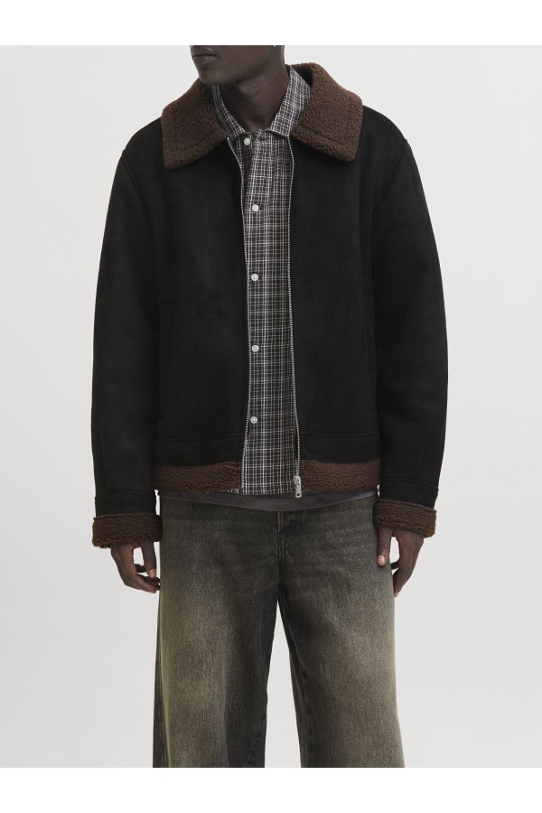 JORARGOS AVIATOR JACKET - ΜΑΥΡΟ