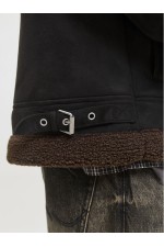 JORARGOS AVIATOR JACKET - ΜΑΥΡΟ