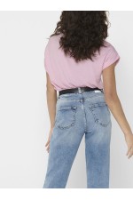 ONLMOSTER S/S O-NECK TOP NOOS JRS - ΡΟΖ