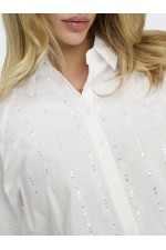 ONLMINNA GRACE LS DETAIL SHIRT WVN - ΛΕΥΚΟ