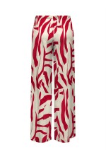 ONLSAKURA LOOSE PULL UP PANTS WVN - ΚΟΚΚΙΝΟ
