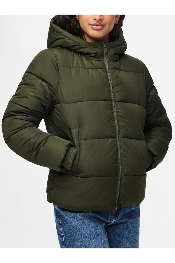 PCBEE NEW SHORT PUFFER JACKET NOOS BC - ΧΑΚΙ