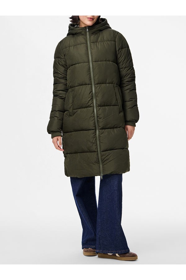 PCBEE NEW LONG PUFFER JACKET NOOS BC - ΧΑΚΙ