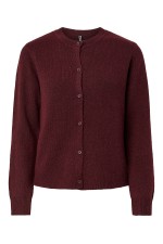 PCMALOU LS KNIT CARDIGAN NOOS BC - ΜΠΟΡΝΤΩ