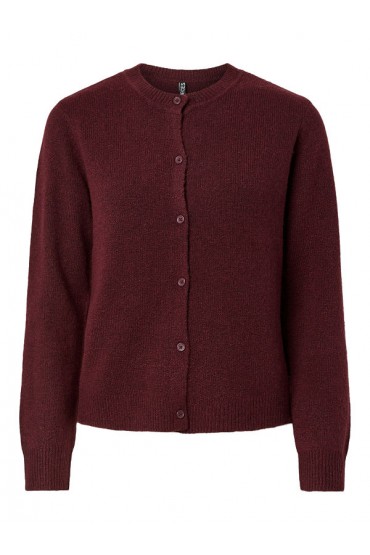 PCMALOU LS KNIT CARDIGAN NOOS BC - ΜΠΟΡΝΤΩ