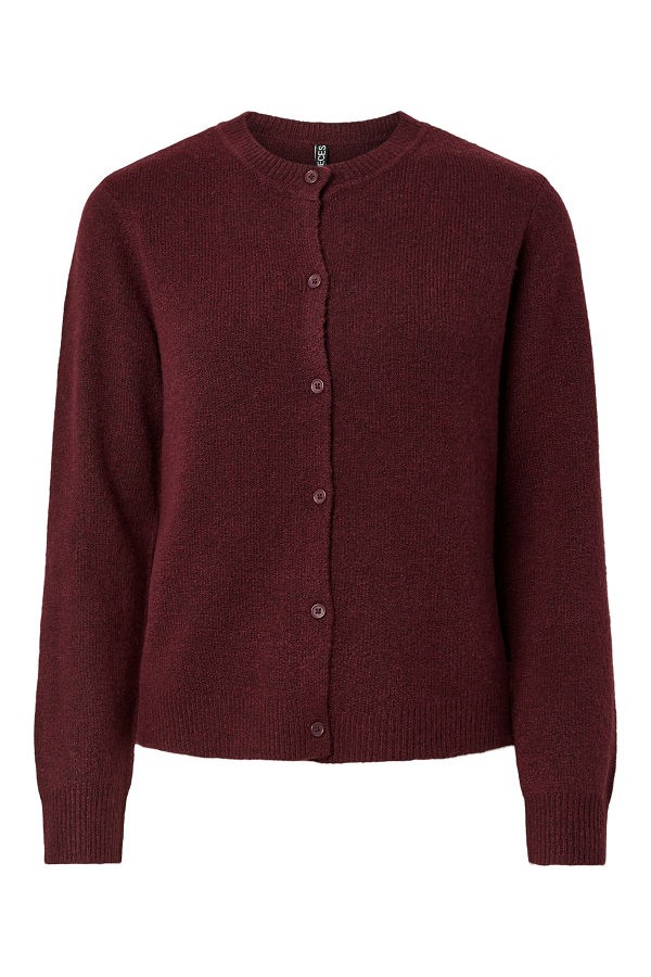 PCMALOU LS KNIT CARDIGAN NOOS BC - ΜΠΟΡΝΤΩ